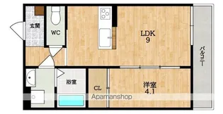 EST西岡町Ⅱ【3階】の間取り
