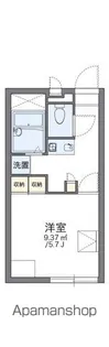 レオパレスPINE TREE【105号室】の間取り
