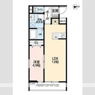 リーブルファイン谷在家【3階】の間取り