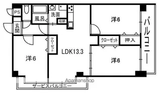アデストビルLIFESPACE【3階】の間取り