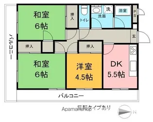 小平ビル【301号室】の間取り