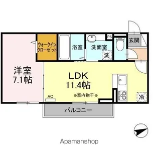 DーROOM新庄町【2階】の間取り