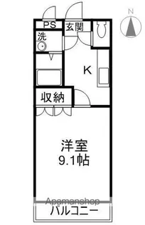 サニーレイク【1階】の間取り