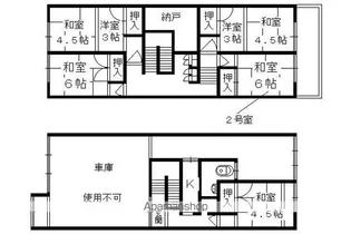 北区紫竹高縄町間貸し【2号室】の間取り