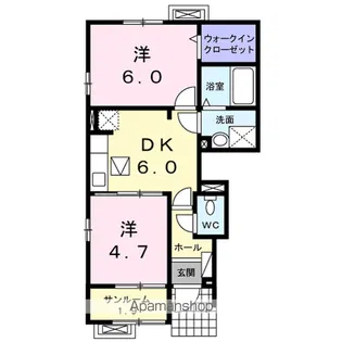 プロムナード M【1階】の間取り