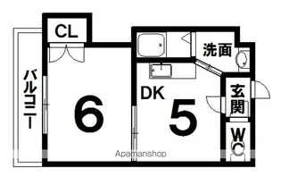 コーポメイフラワー【3-A号室】の間取り