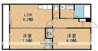 垂水大丸マンション【3階】の間取り