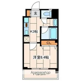 ヴァンヴェール1【5階】の間取り