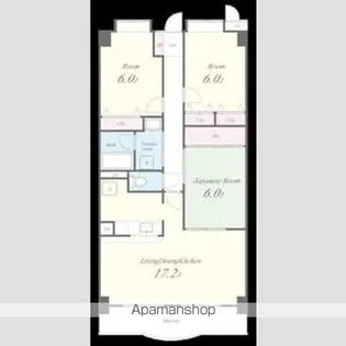リーフマンション グランディア【4階】の間取り
