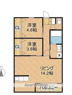 ALTE MEISTER レオ【1階】の間取り