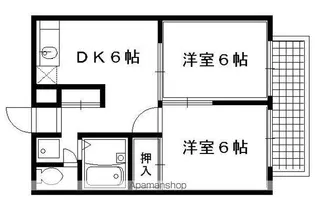 シェリール宝ヶ池【102号室】の間取り