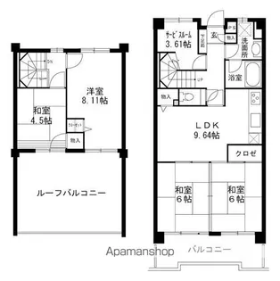 アンピール空港通り【10階】の間取り