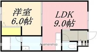 ピアパレス松陰Ⅰ【101号室】の間取り