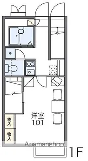 レオパレスカサペルデ【101号室】の間取り