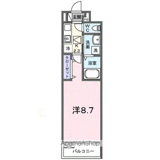 ライム周南【1階】の間取り