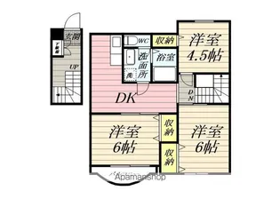 プリムローズA【2階】の間取り