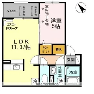ブランドール八軒【3階】の間取り