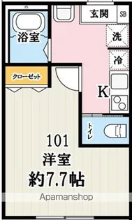 (仮称)キャメル稲毛2【1階】の間取り