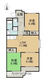 パークサイドJ2B棟【2階】の間取り