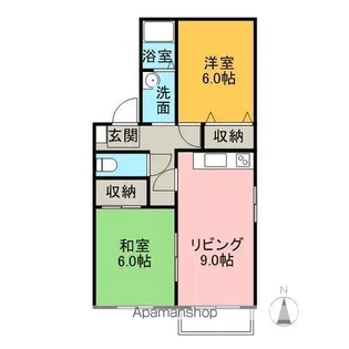 ファミーユA【201号室】の間取り