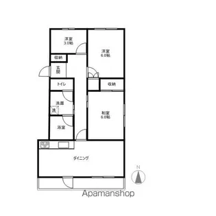 長野県長野市大字安茂里小市【マンション】の間取り
