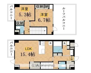 テアトル高尾【5階】の間取り