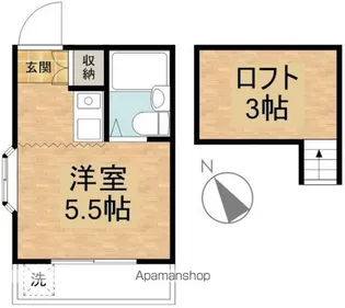 サンハイツ徳丸【2階】の間取り