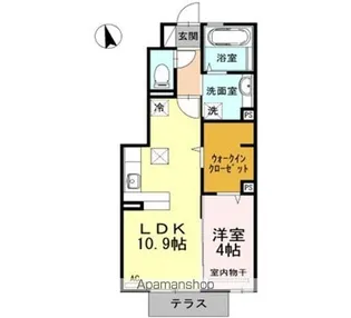 アビテプレミール【1階】の間取り