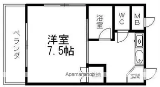 TOWNみやび【4階】の間取り