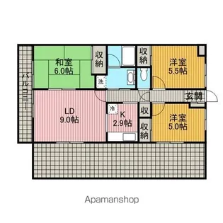 グレンツェント・ハイム相模大野【3階】の間取り