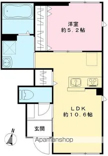 カズマハウス【102号室号室】の間取り