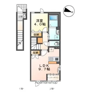メゾン クレール【2階】の間取り