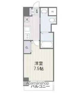 サムティタワーズ愛宕【10階】の間取り