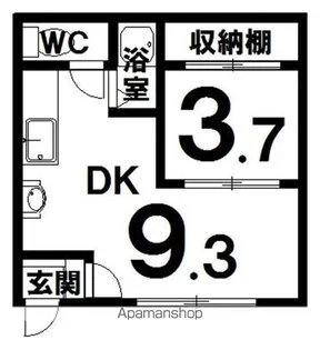 グリンピア166【5号室】の間取り