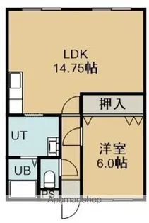 ピアパレス湯浜【202号室】の間取り