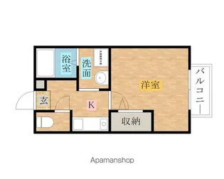 セジュールZIROZA【B106号室】の間取り