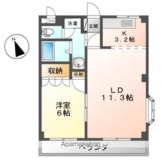 プチストーンⅡ【301号室】の間取り