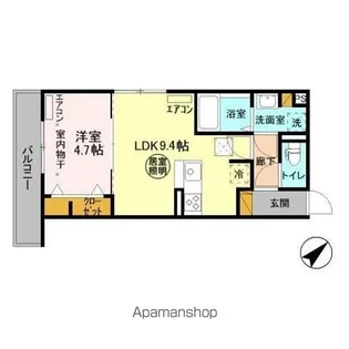ブラウ天王台【1階】の間取り