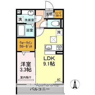 リヴエールM【1階】の間取り