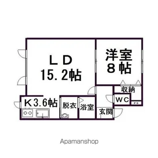 グリーン・パル3【202号室】の間取り