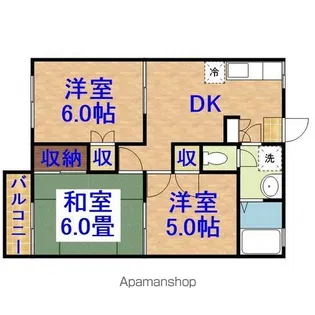 メゾフォルテ【2階】の間取り