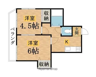 ハイツモリヤ【3階】の間取り