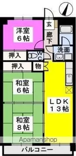 クレストG34【5階】の間取り