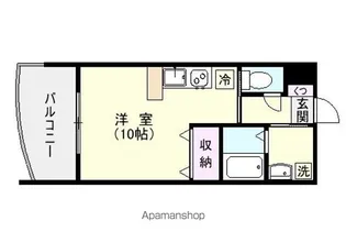 エヴォルート錦江【4階】の間取り