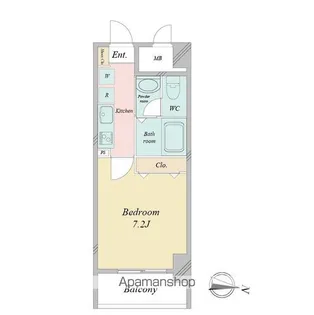 チェルトヴィータ【402号室号室】の間取り