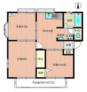 サンライズ太田【2階】の間取り