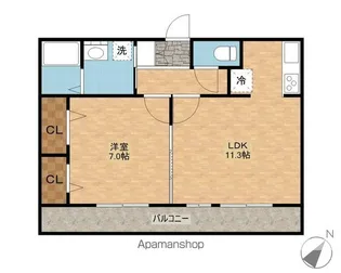 シャルマンK・S【3階】の間取り