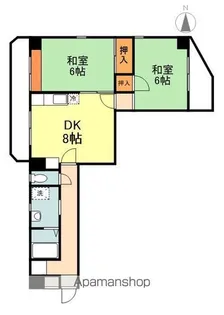 グランディ・マン【2階】の間取り