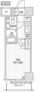 レジディア笹塚Ⅱ【4階】の間取り