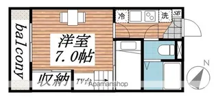 スカイパレス【202号室】の間取り
